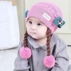 MŨ LEN TÓC GIẢ DÀI CỰC XINH CHO BÉ