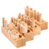 BỘ HÌNH TRỤ CÓ NÚM SIZE NHỎ ( GIÁO CỤ MONTESSORI )