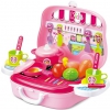 BỘ ĐỒ CHƠI NẤU ĂN MINI KIỂU VALI (MÀU HỒNG)