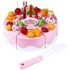 ĐỒ CHƠI CẮT BÁNH SINH NHẬT 37 CHI TIẾT CÓ MÀU HỒNG